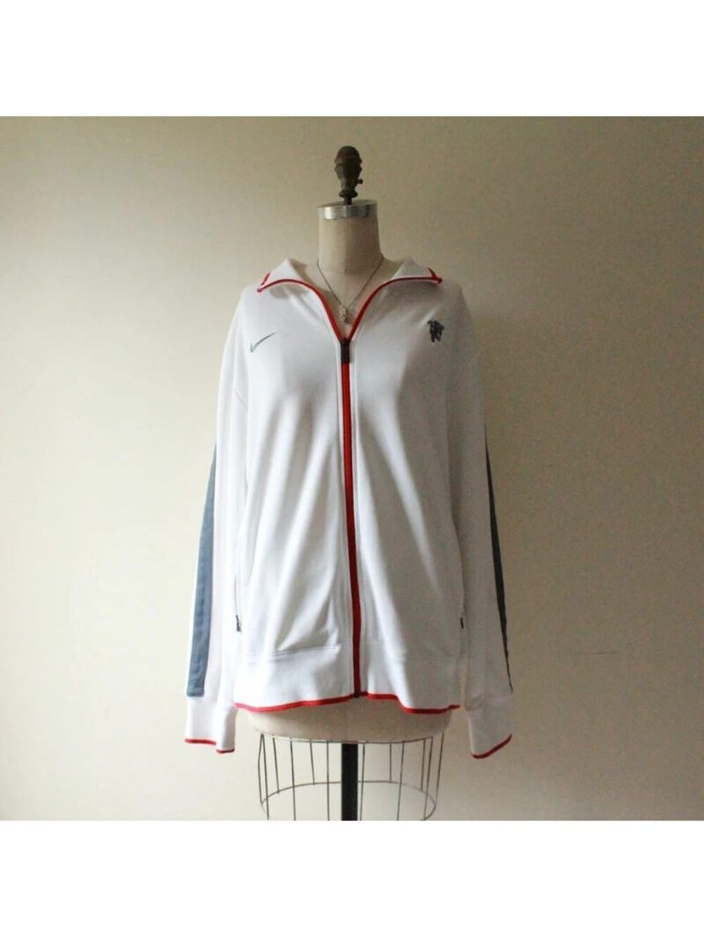 Vintage Nike Manchester United Soccer Football Track Jacket XL